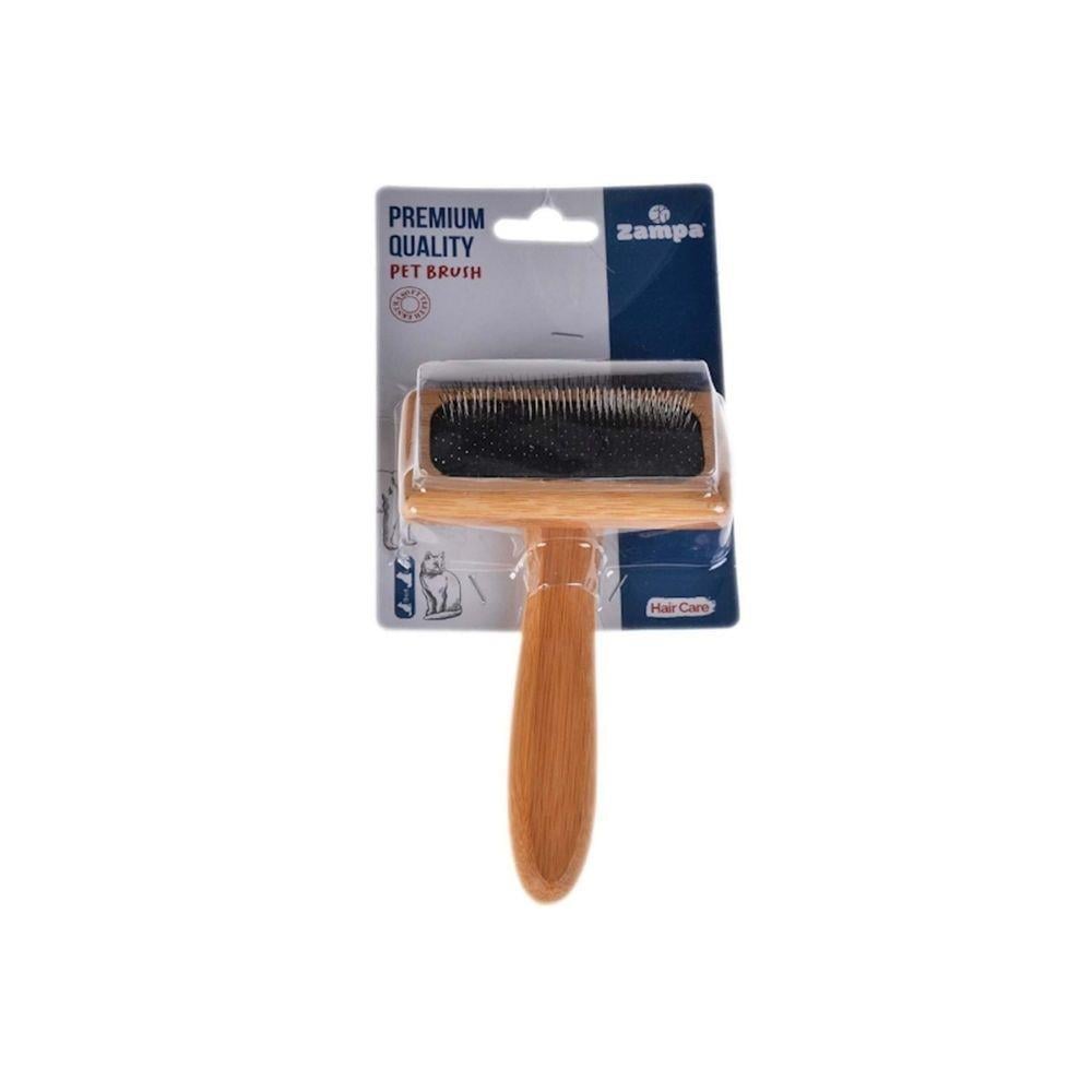 Zampa Ahşap Kedi ve Köpek Tüy Topmala Tarak Medium Boy 15x9.5 cmZampa