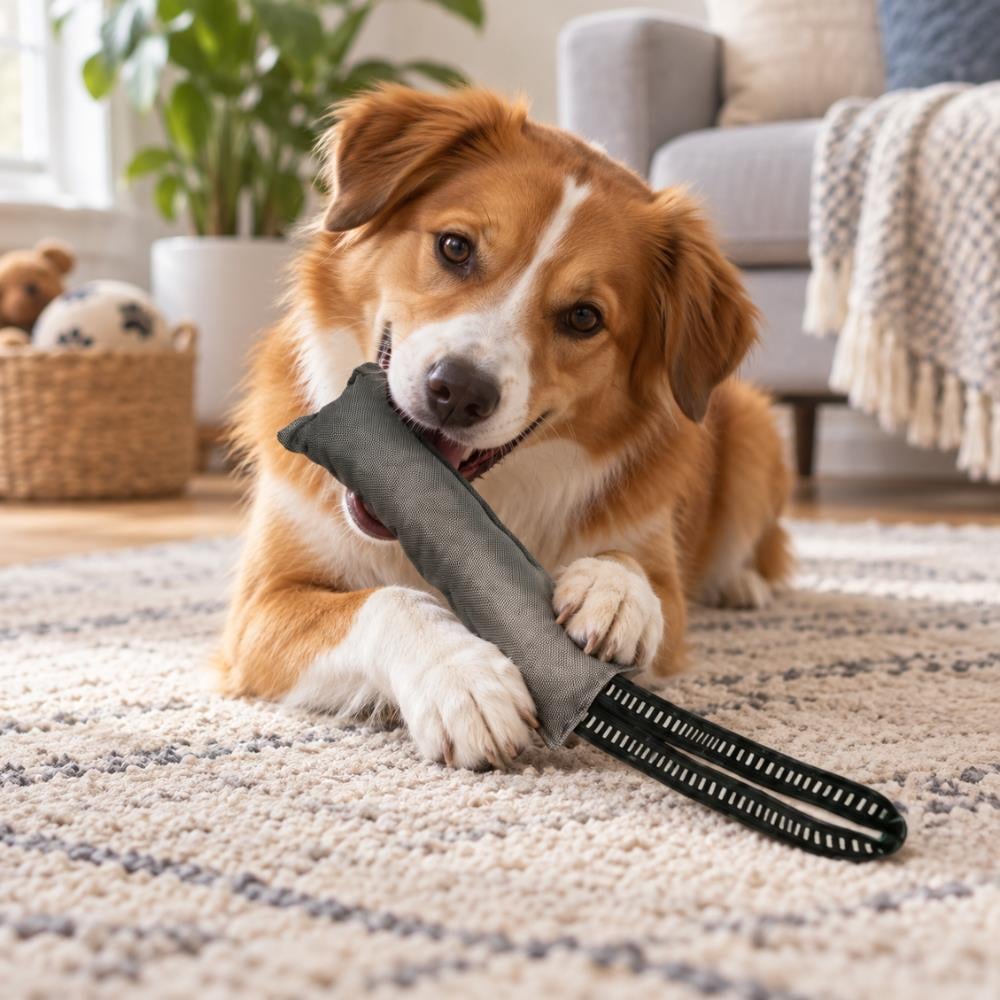 Zampa Çekiştirmeli Sert Kumaş Köpek Oyuncağı 22 cmZampa