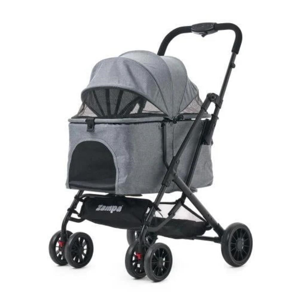 Zampa Flow Kedi ve Köpek Arabası Gri 53x73x97 cmZampa