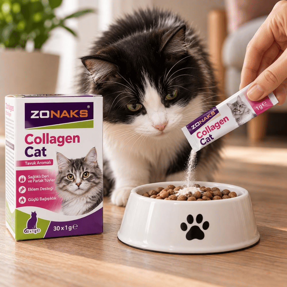Zonaks Collagen Kediler İçin Kollajen Takviyesi 30x1 grZonaks