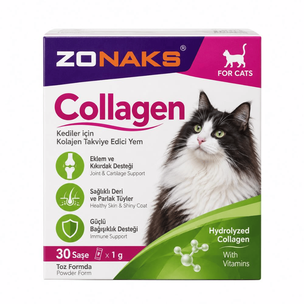 Zonaks Collagen Kediler İçin Kollajen Takviyesi 30x1 grZonaks