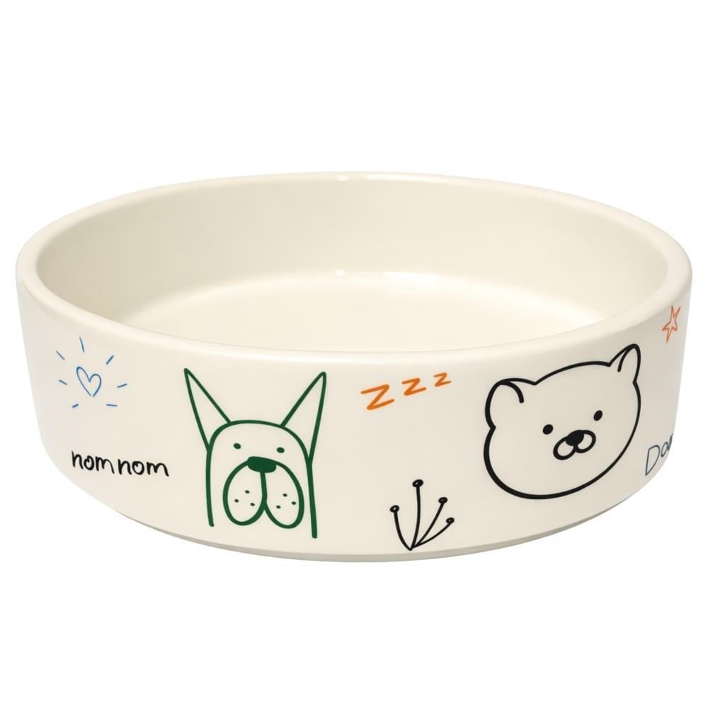 ZooStar Büyük Boy Seramik Kedi ve Köpek Mama Kabı 400 ml Karışık DesenliZooStar
