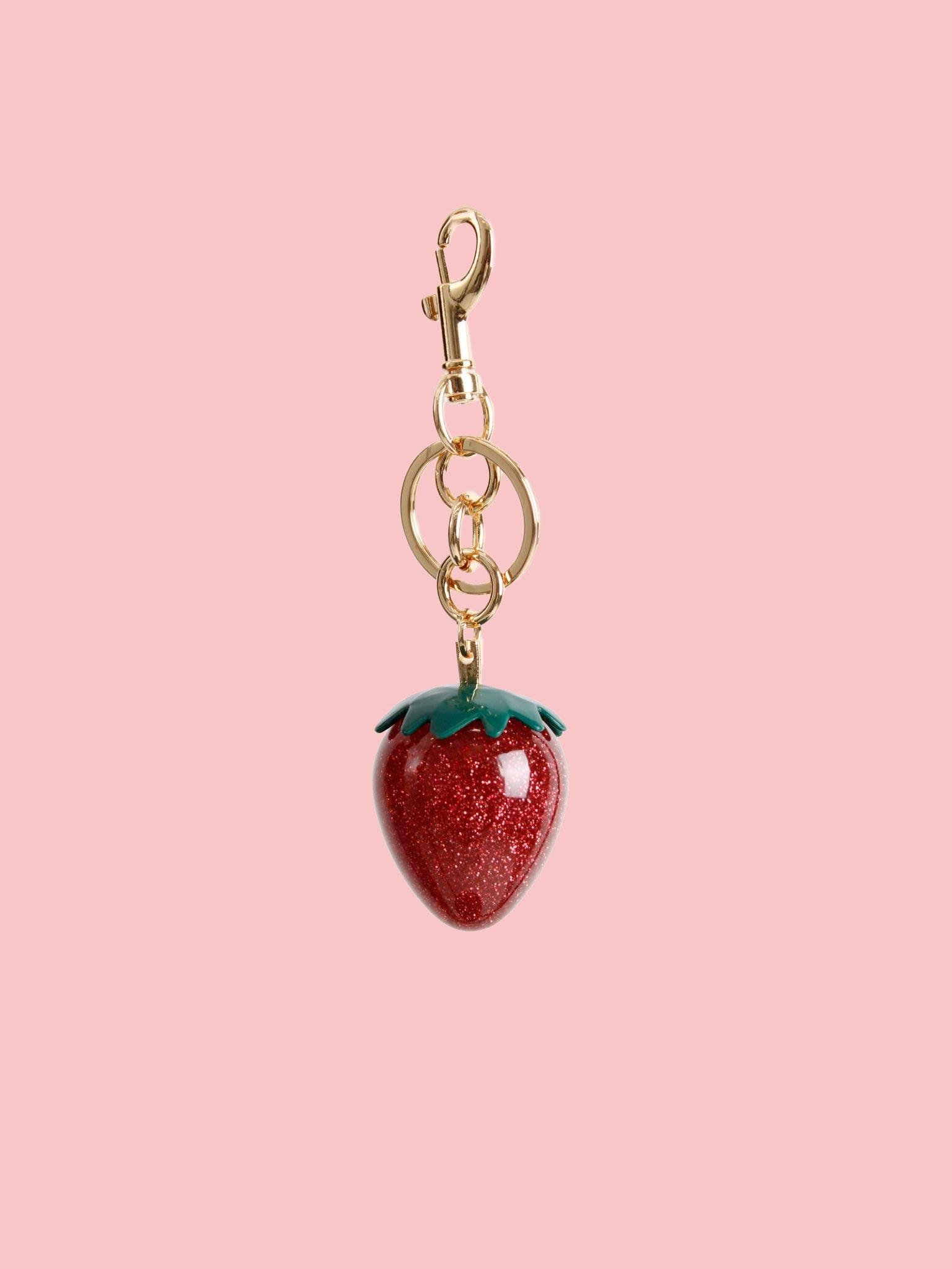 Glitter Strawberry Çanta Charm