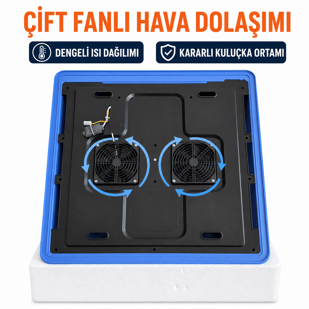 Beren Makine 176 Yumurtalık Tam Otomatik Kuluçka Makinesi – Çift Katlı, Çift Fanlı, 5 Programlı