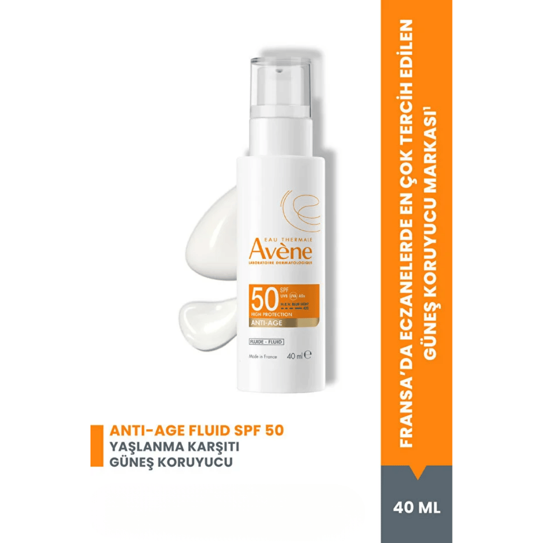 Avene Hyalüronik Asit (%0,2) İçeren SPF50+ Yaşlanma Karşıtı Güneş Kremi 40 ml - Avene