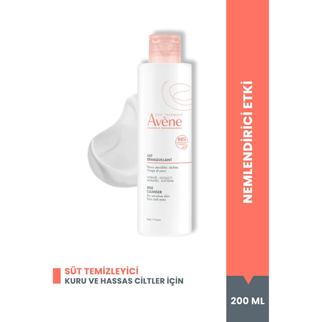 Avene Kuru ve Hassas Ciltler İçin Temizleyici Süt 200 ml - Avene
