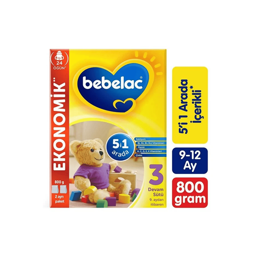 Bebelac 3 Devam Sütü 9 Ay+ 800 gr - Bebelac