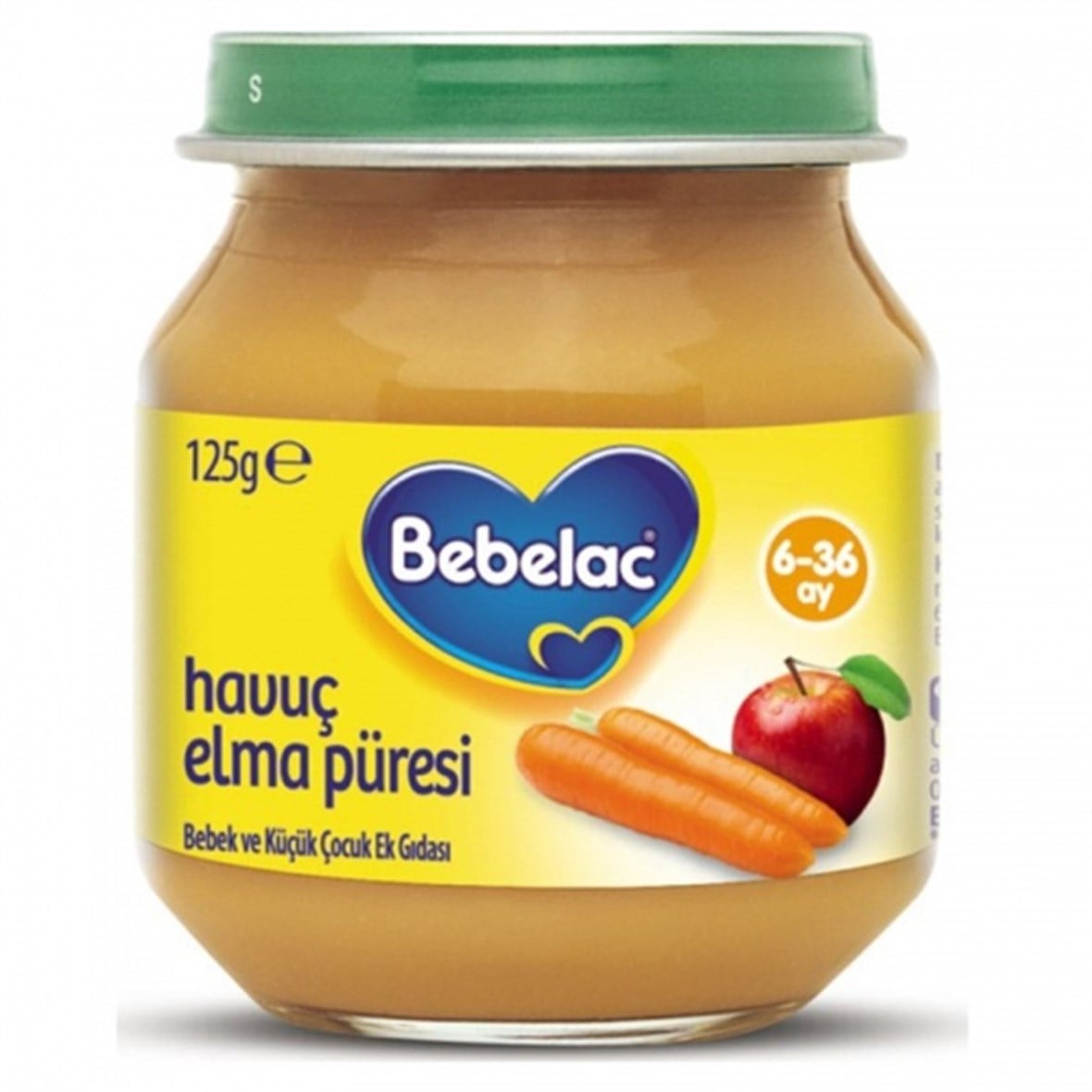 Bebelac Havuç Elma Püresi125 gr | +6 Ay - Nutricia