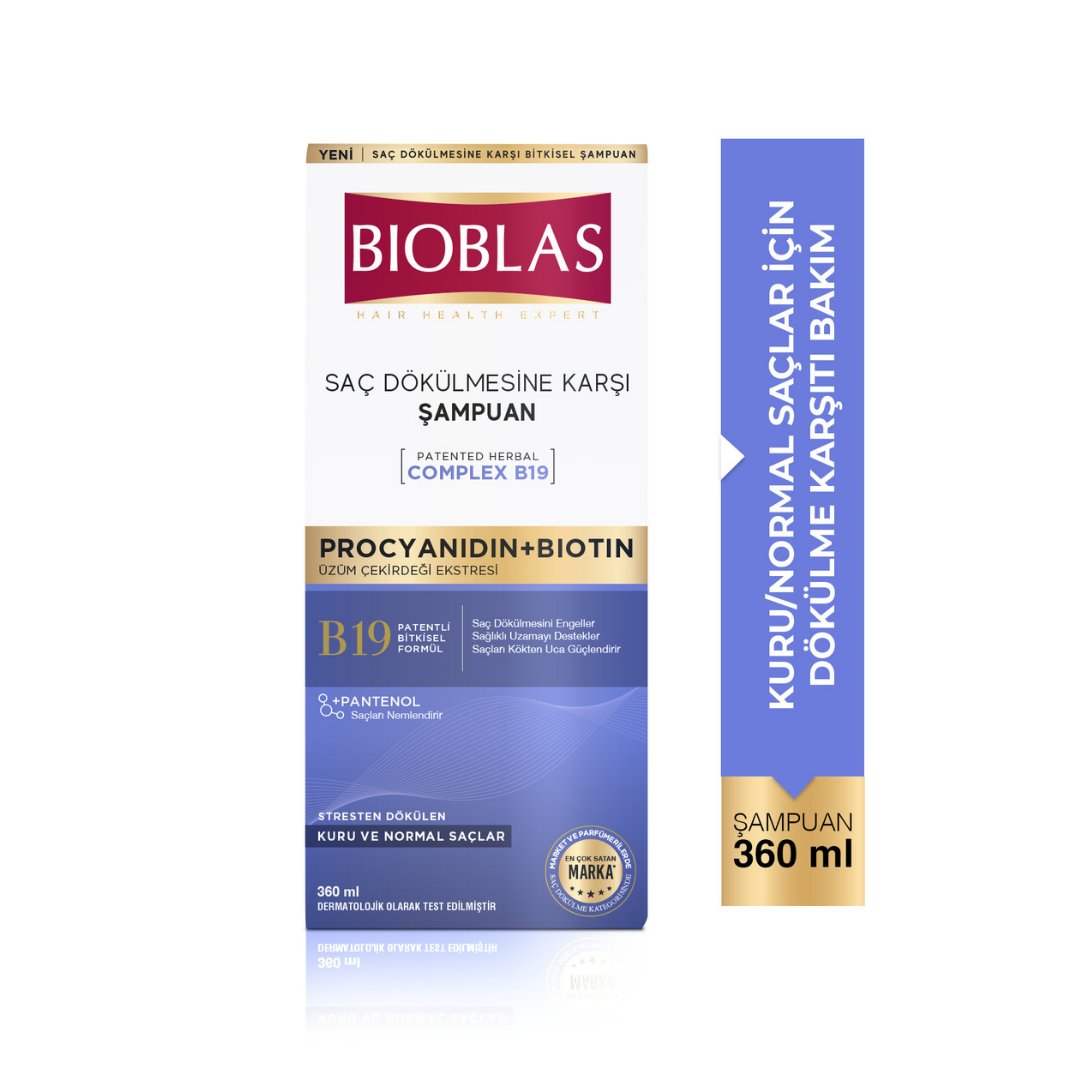 Bioblas Procyanidin Biotin Anti Stres Saç Dökülmesine Karşı Şampuan 360 ml - Bioblas