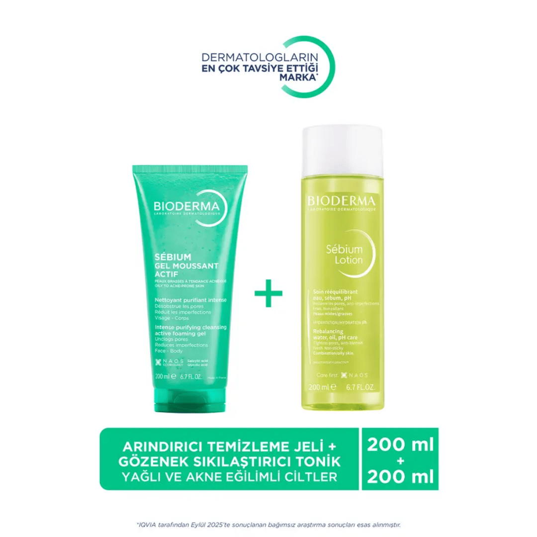 Bioderma Sebium Lotion Gözenek Sıkılaştırıcı Tonik & Akne Karşıtı Yüz Vücut Temizleme Jeli 200ml - Bioderma