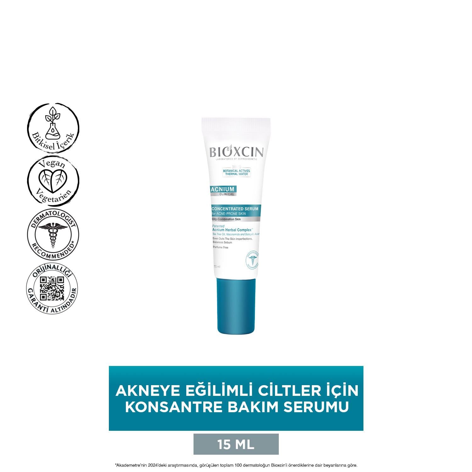 Bioxcin Acnium Konsantre Bakım Serumu 15 ml - Bioxcin
