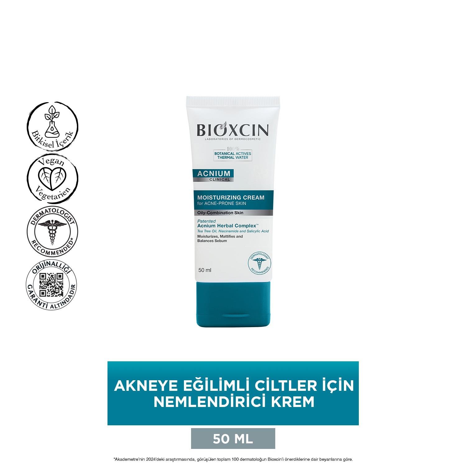 Bioxcin Acnium Sebum Dengeleyici Nemlendirici Krem 50 ml - Bioxcin