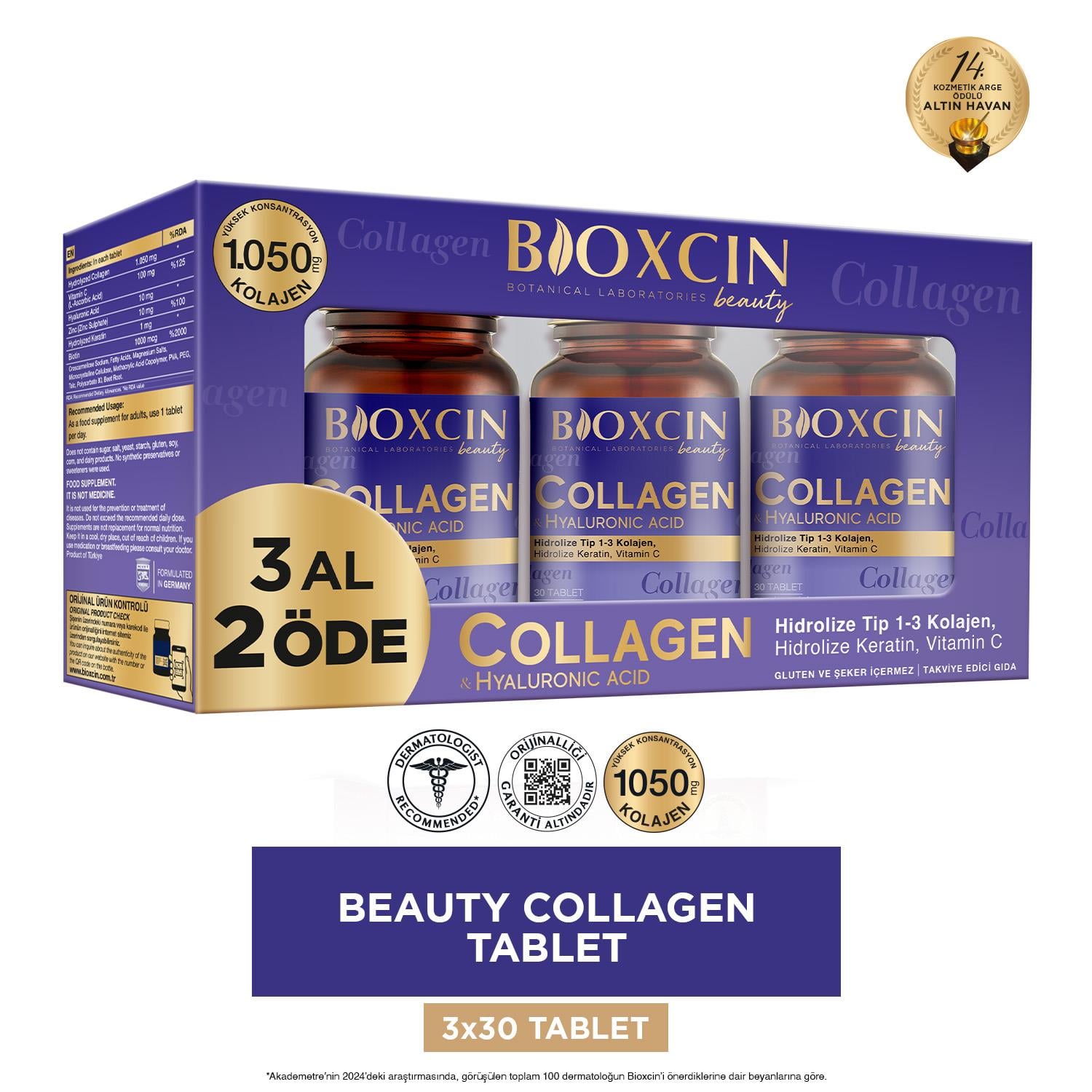 Bioxcin Beauty Collagen 3 Al 2 Öde - Bioxcin