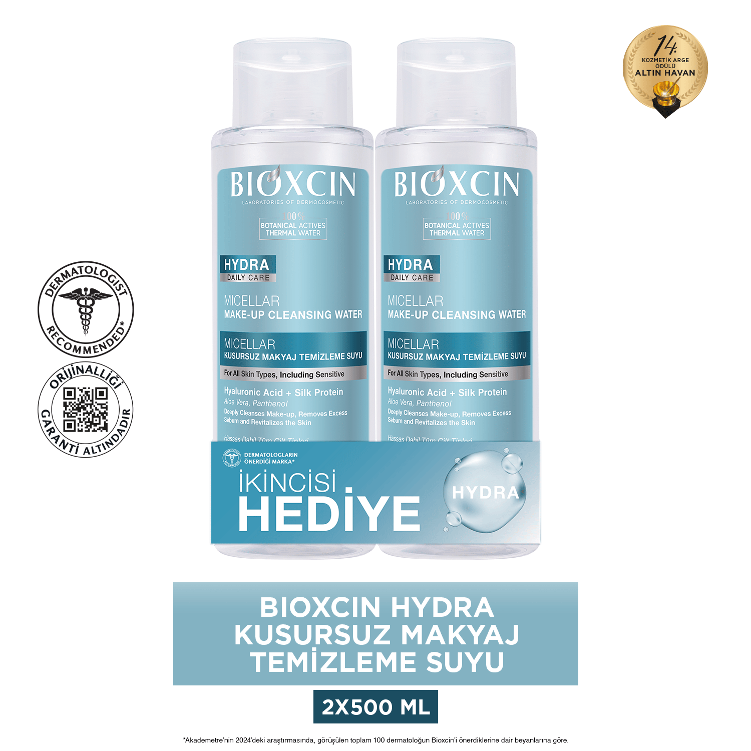 Bioxcin Hydra Micellar Su 500ml 1 Alana 1 Hediye - Bioxcin