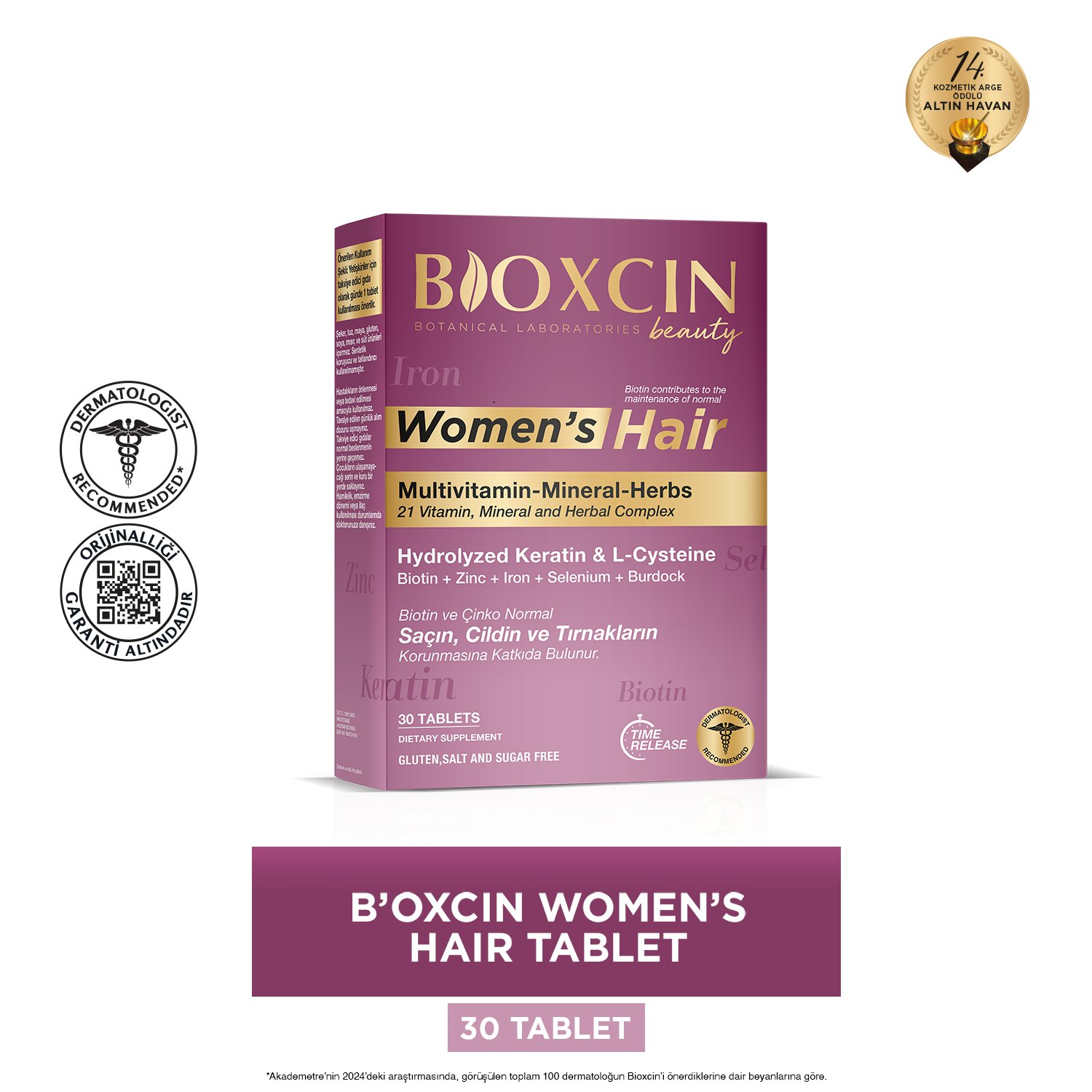 Bioxcin Womens Hair Multivitamin 30 Tablet - Bioxcin