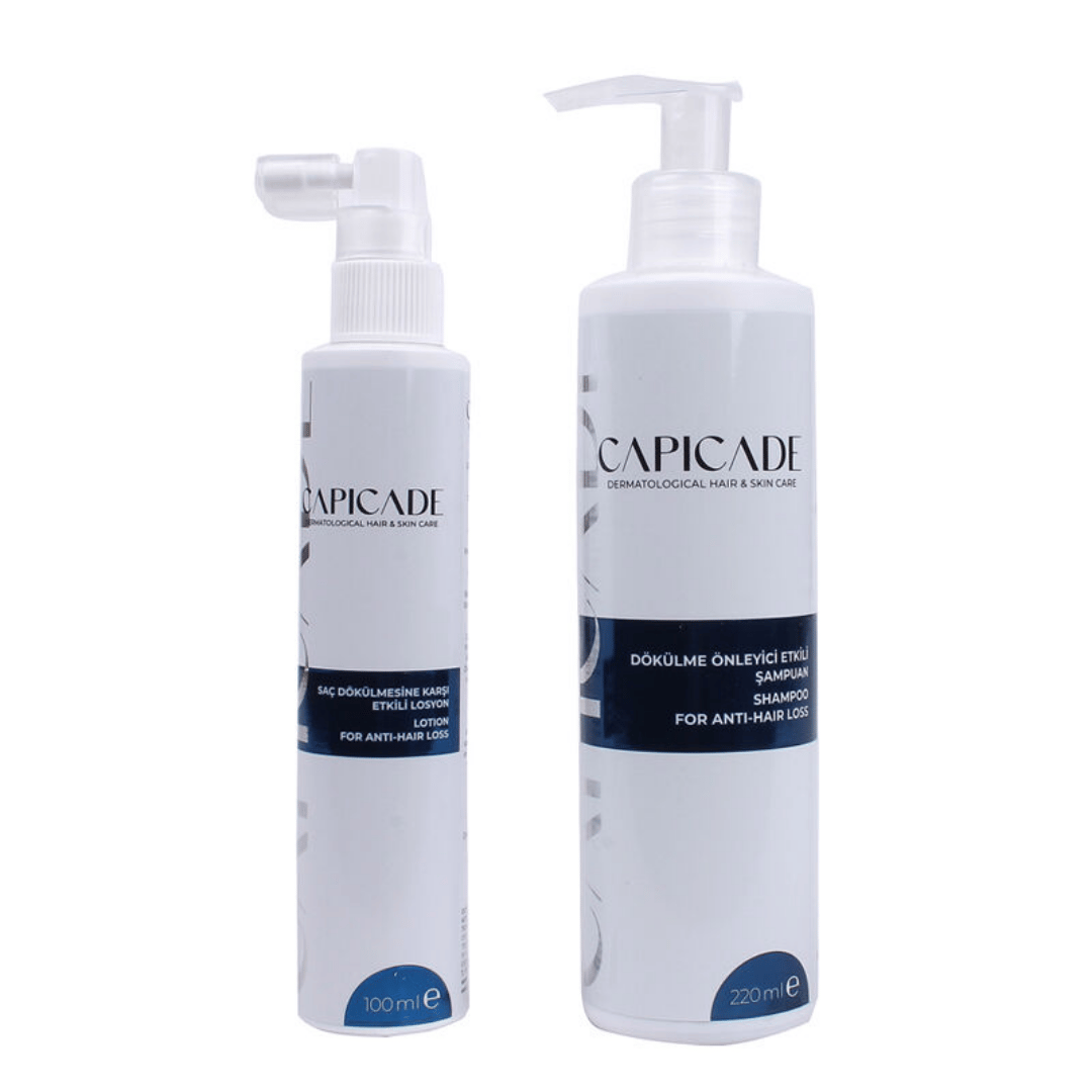 Capicade Saç Dökülmesine Karşı Etkili Set - Şampuan 220 ml + Losyon 100 ml - Capicade