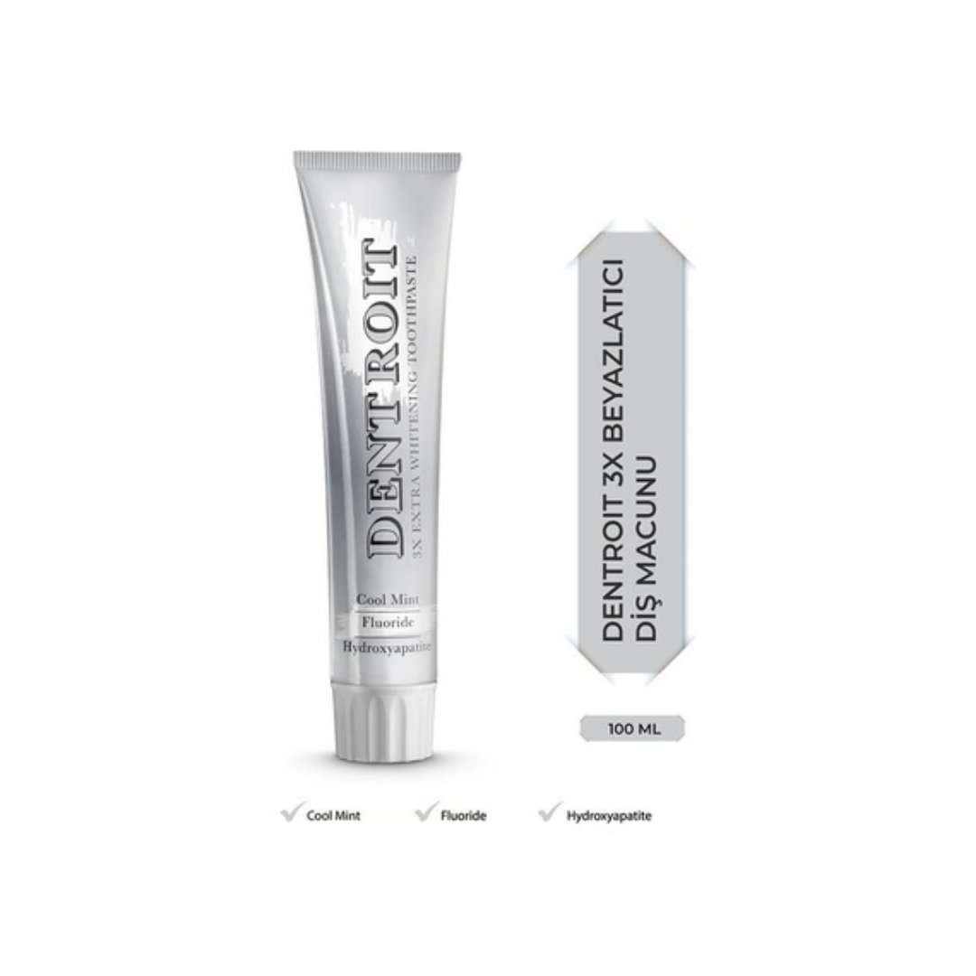 Dentroit 3x Ekstra Beyazlatıcı Diş Macunu 100 ml - Dentroit