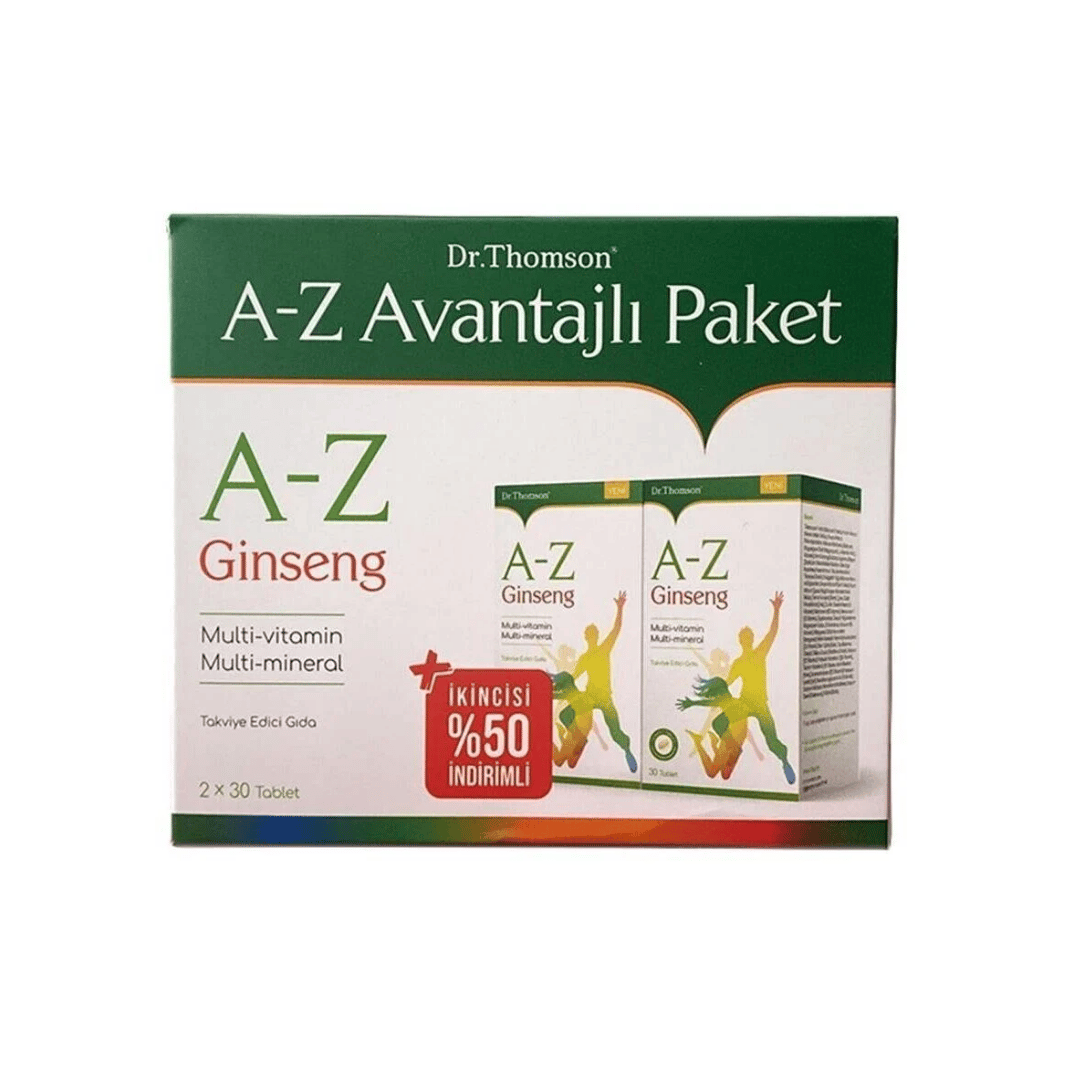 Dr. Thomson A-Z Ginseng Multivitamin İkilli Avantajlı Paket - Dr. Thomson