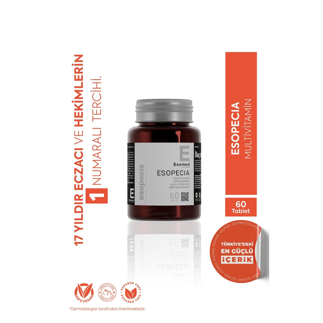 Esomed Especia Saç ve Tırnak Güçlendirici 60 Tablet - Esomed