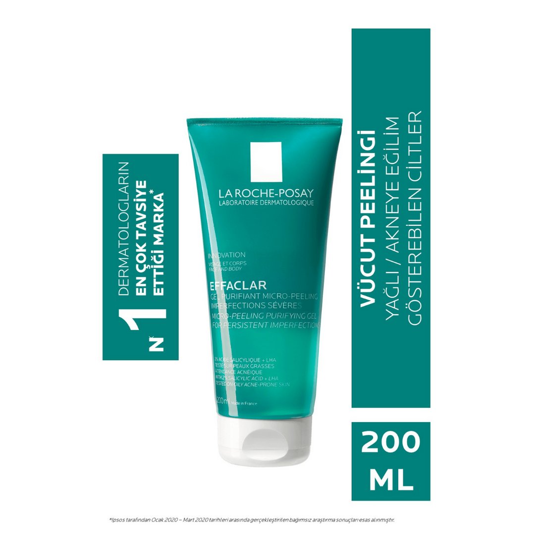 La Roche Posay Effaclar Mikro Peeling Jel Vücut 200 ml - La Roche Posay