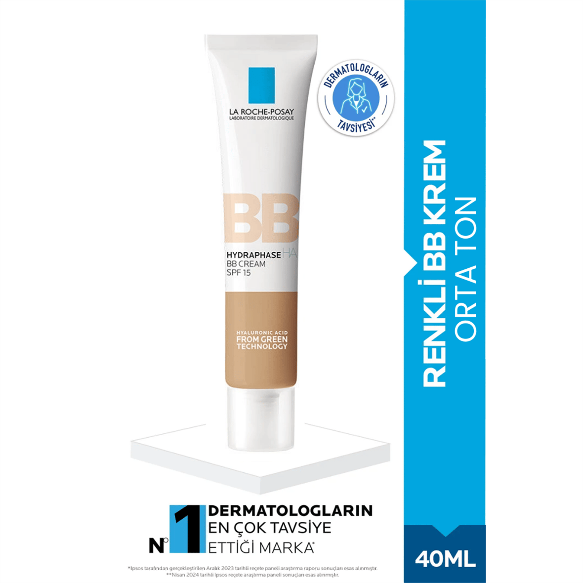 La Roche Posay Hydraphase BB Cream Medium 40ml - La Roche Posay
