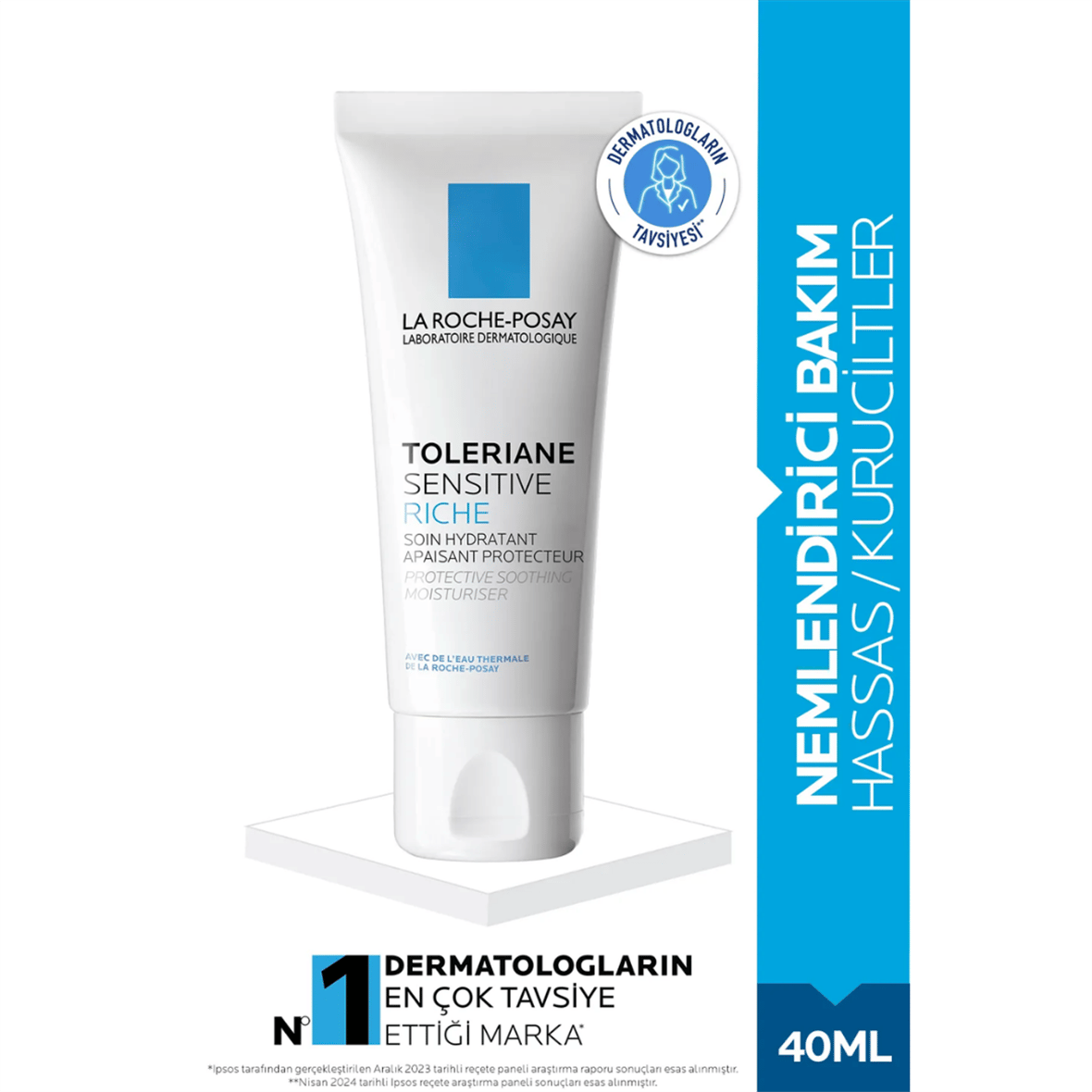 La Roche Posay Toleriane Sensitive Rich Nemlendirici Yüz Kremi 40 ml - La Roche Posay