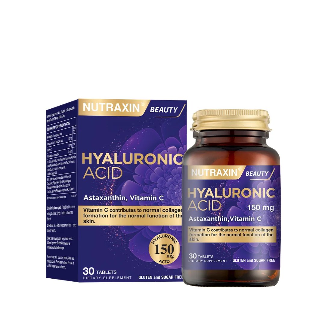 Nutraxin Hyaluronik Asit Takviye Edici Gıda 30 Tablet - Nutraxin