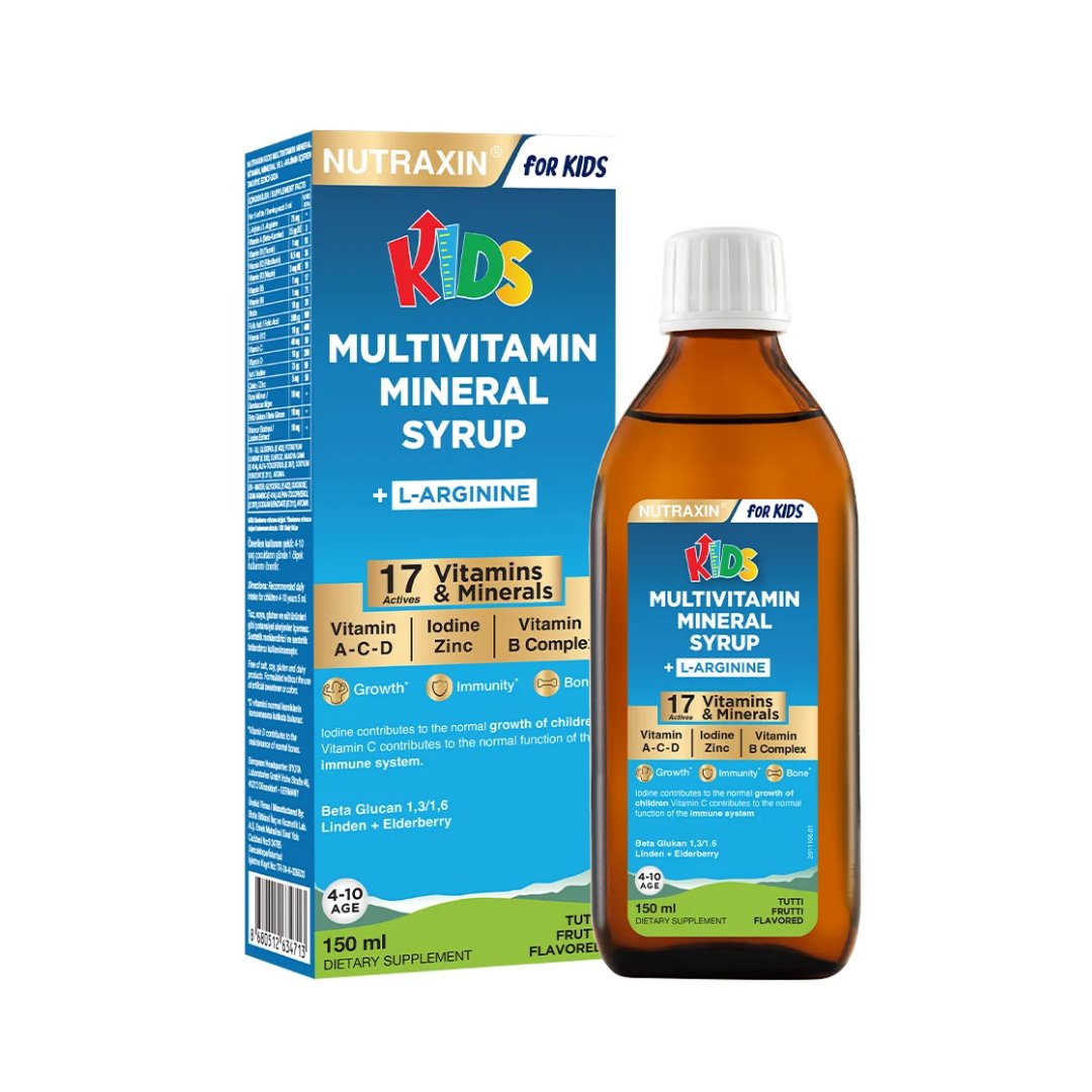 Nutraxin Kids Multivitamin Mineral Şurup 150 ml - Nutraxin