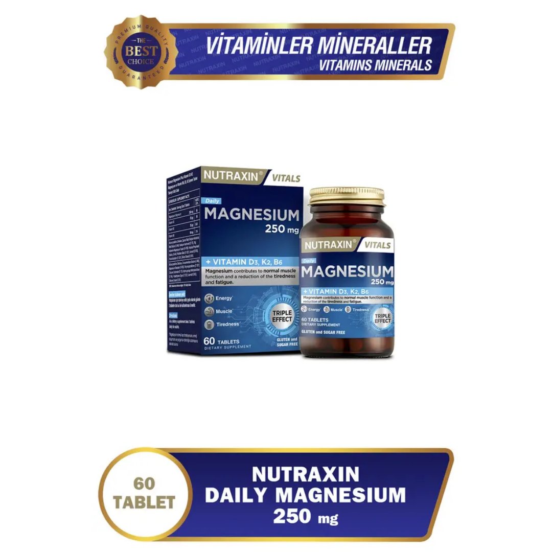 Nutraxin Magnesium Daily 250 mg 60 Tablet - Nutraxin