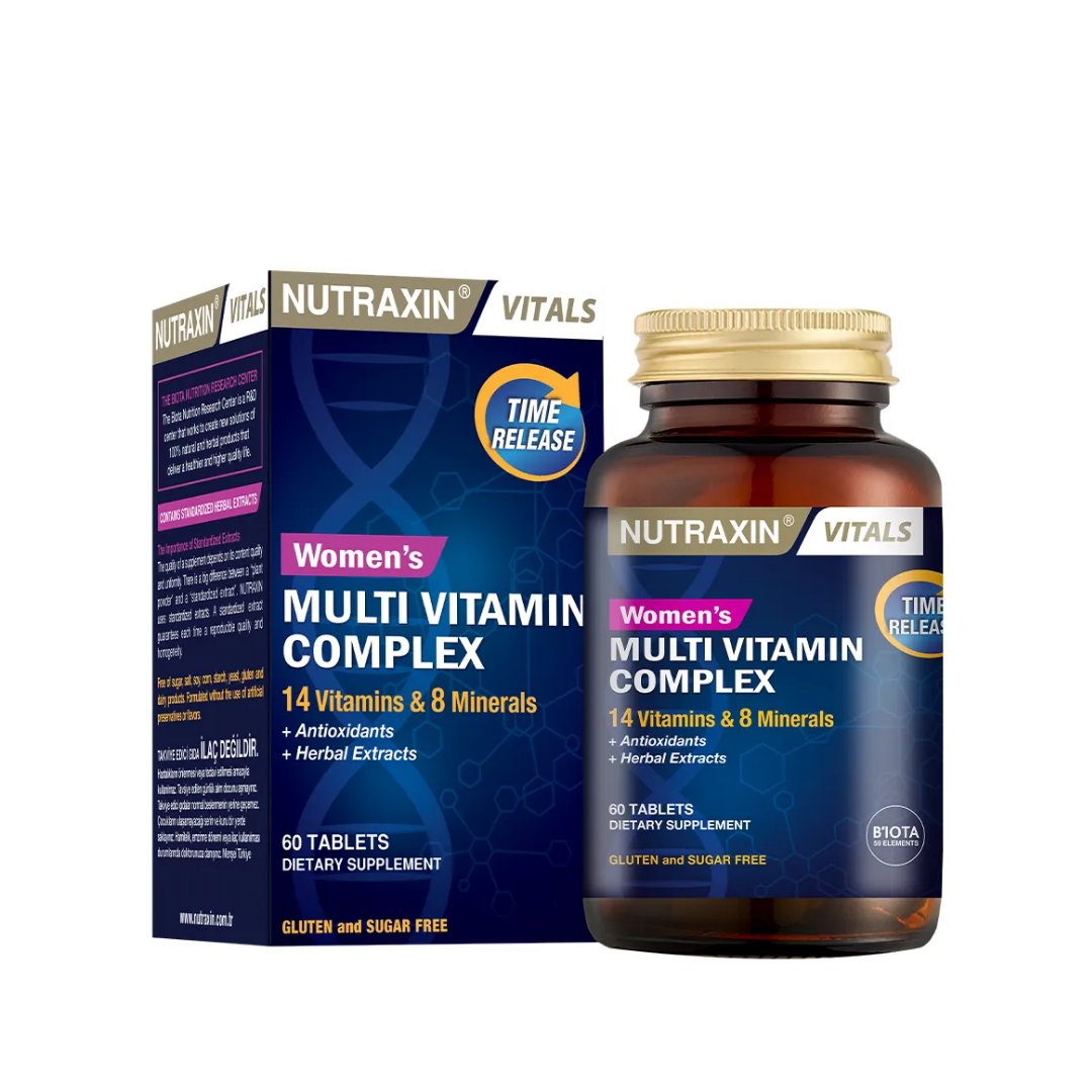 Nutraxin Womens Multi Vitamin Complex 60 Tablet - Nutraxin