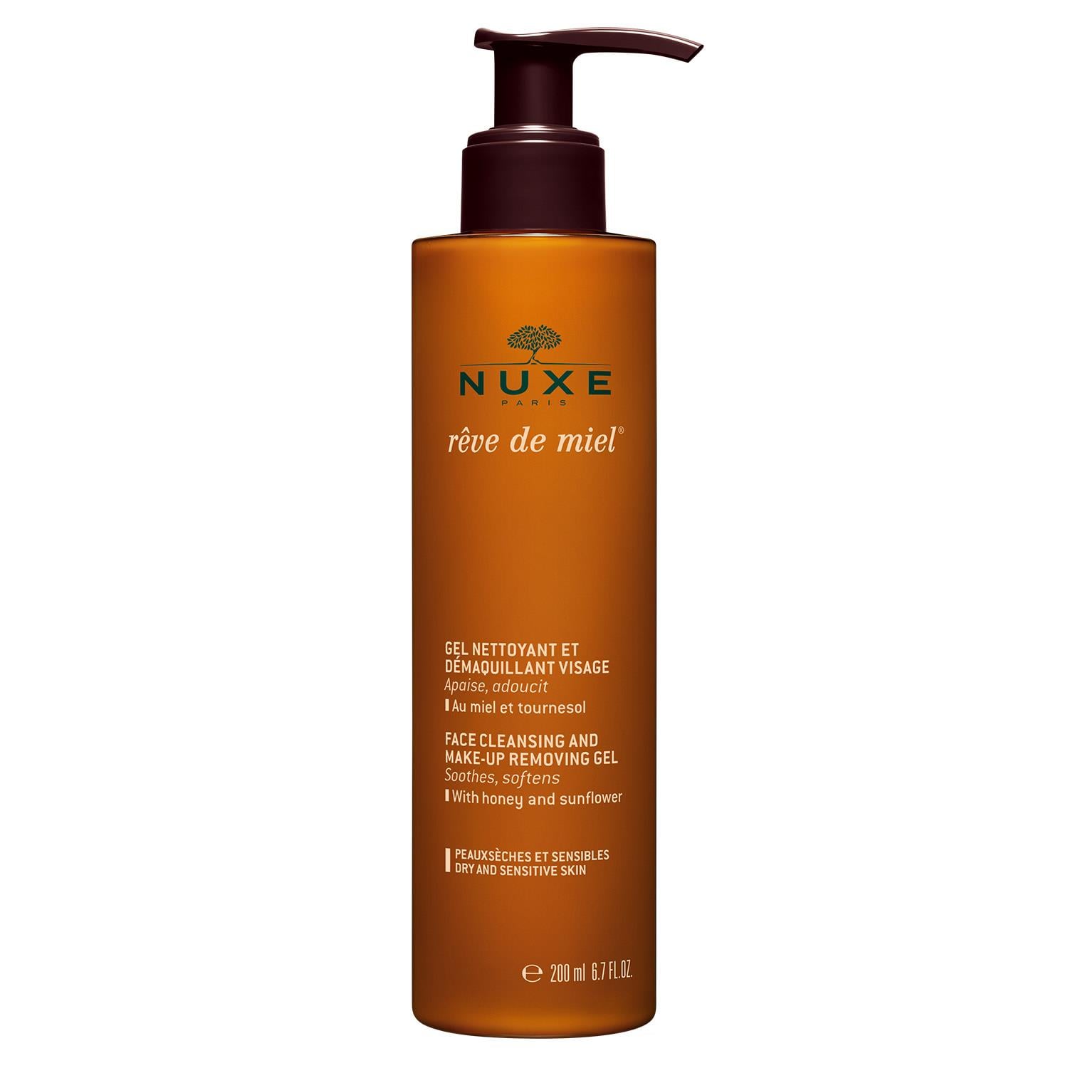 Nuxe Reve De Miel Face Cleansing And Make Up Removing Gel 200ml - Nuxe