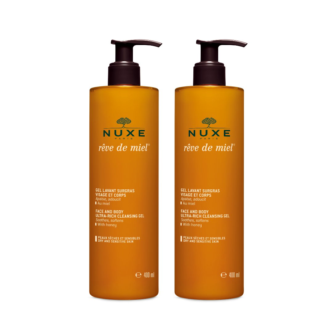 Nuxe Reve De Miel Yüz ve Vücut Yıkama Jeli 2x400 ml - Nuxe