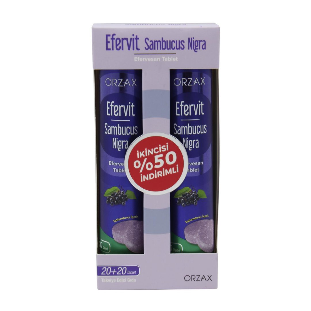 Orzax Efervit Sambucus Nigra İkili Tablet 20x2 Adet - orzax