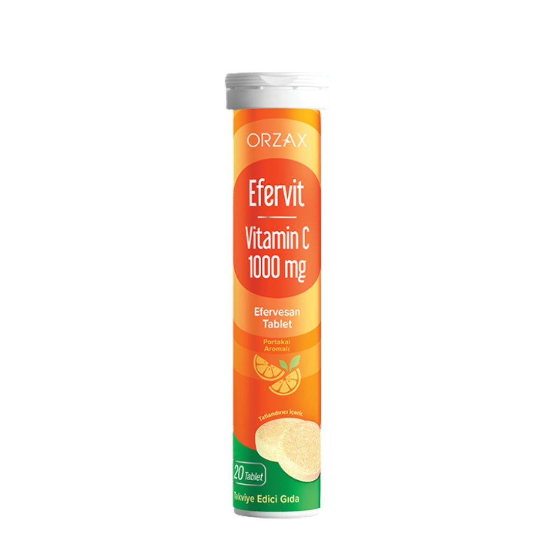 Orzax Efervit Vitamin C 1000mg 20 Tablet - Orzax