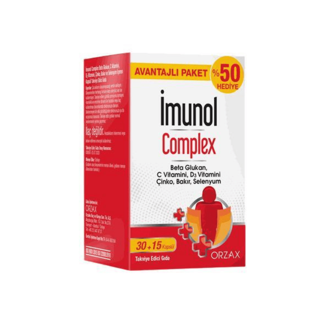 Orzax İmunol Complex 45 Kapsül - orzax