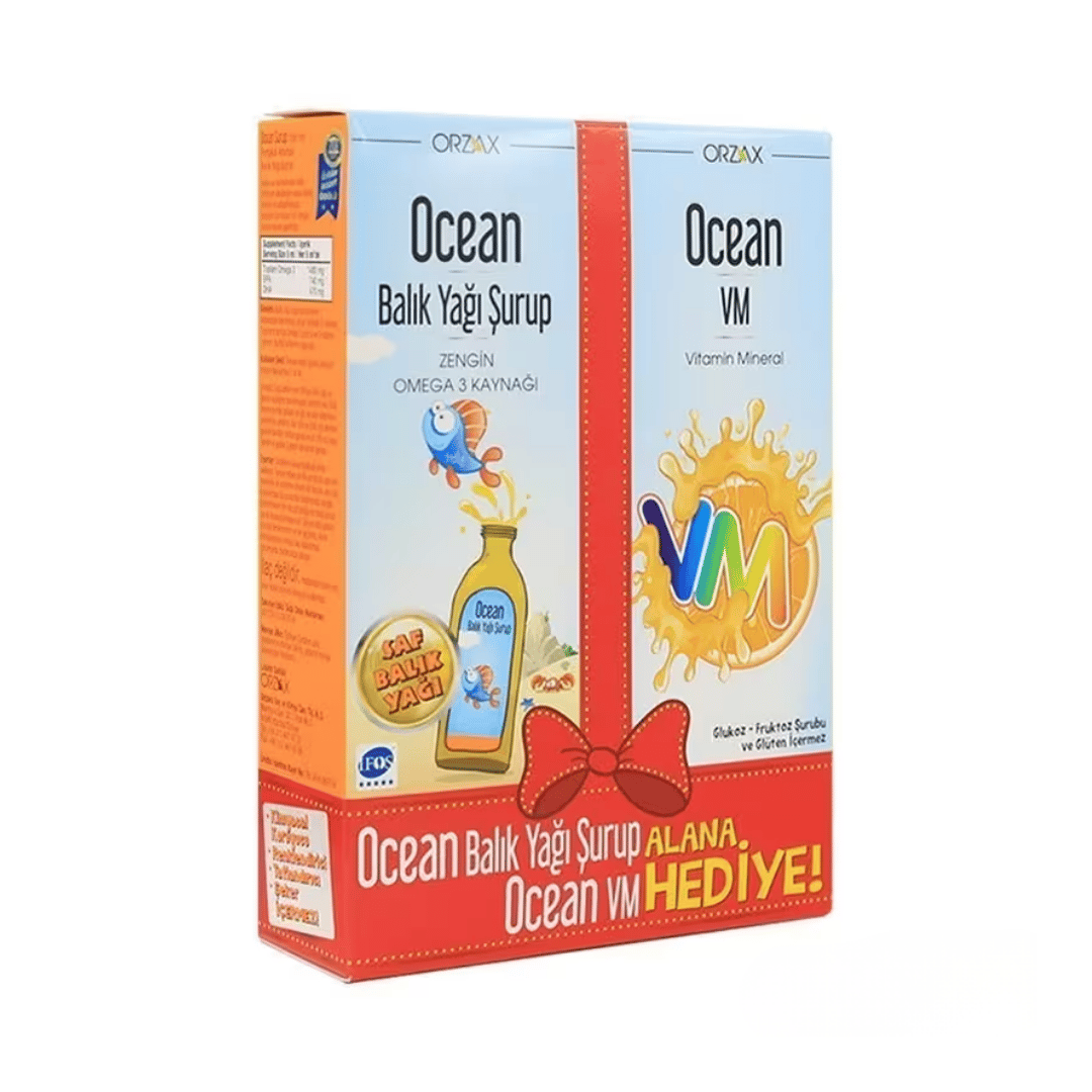 Orzax Ocean Balık Yağı 150 ml + Ocean VM 150 ml - orzax