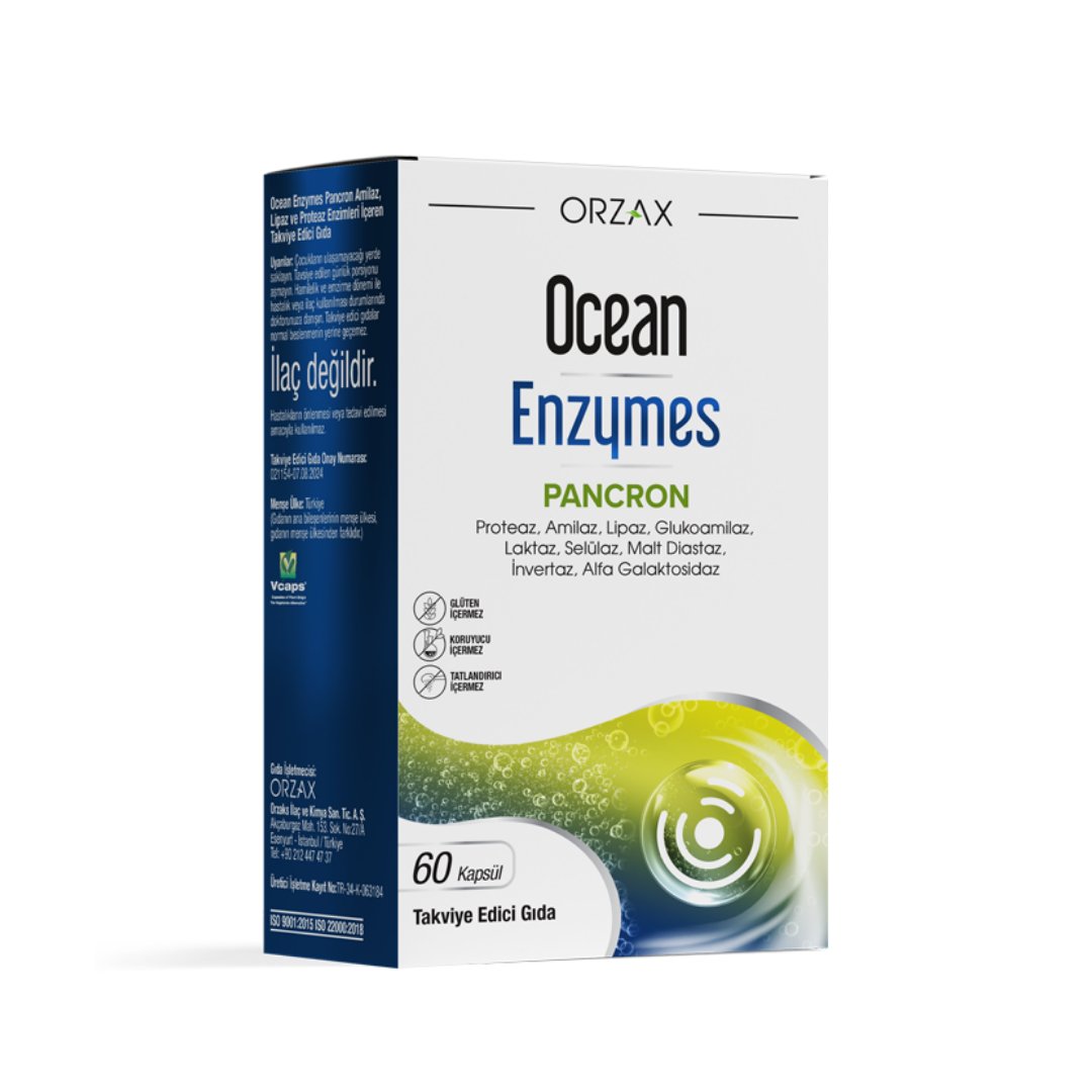 Orzax Ocean Enzymes Pacron 60 Kapsül - orzax