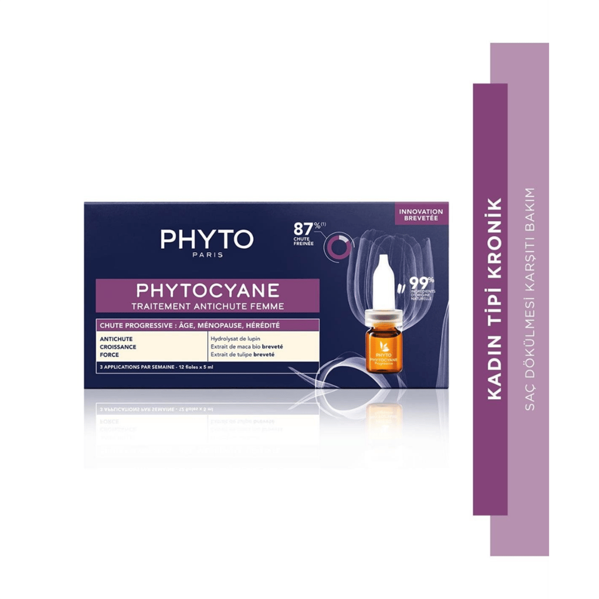 Phytocyane Kadın Tipi Kronik Saç Dökülmesi Karşıtı Bakım Serumu 12x5 ml - Phyto Saç Bakım