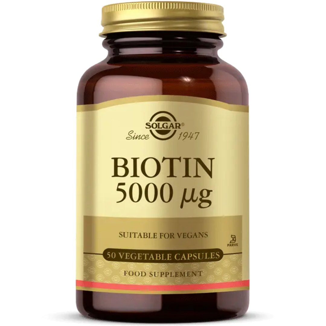 Solgar Biotin 5000 mcg 100 Kapsül - Solgar