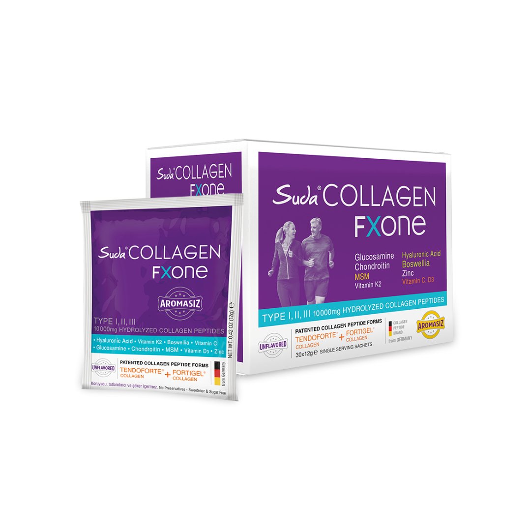 Suda Collagen Fxone Aromasız Takviye Edici Gıda 30 x 12 gr - Suda Collagen