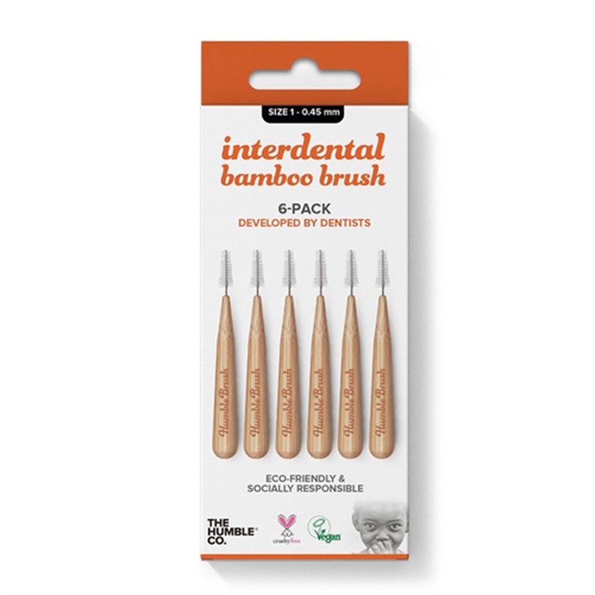 The Humble Co İnterdental Bamboo Brush Size 1 - 0.45 mm - Humble Brush