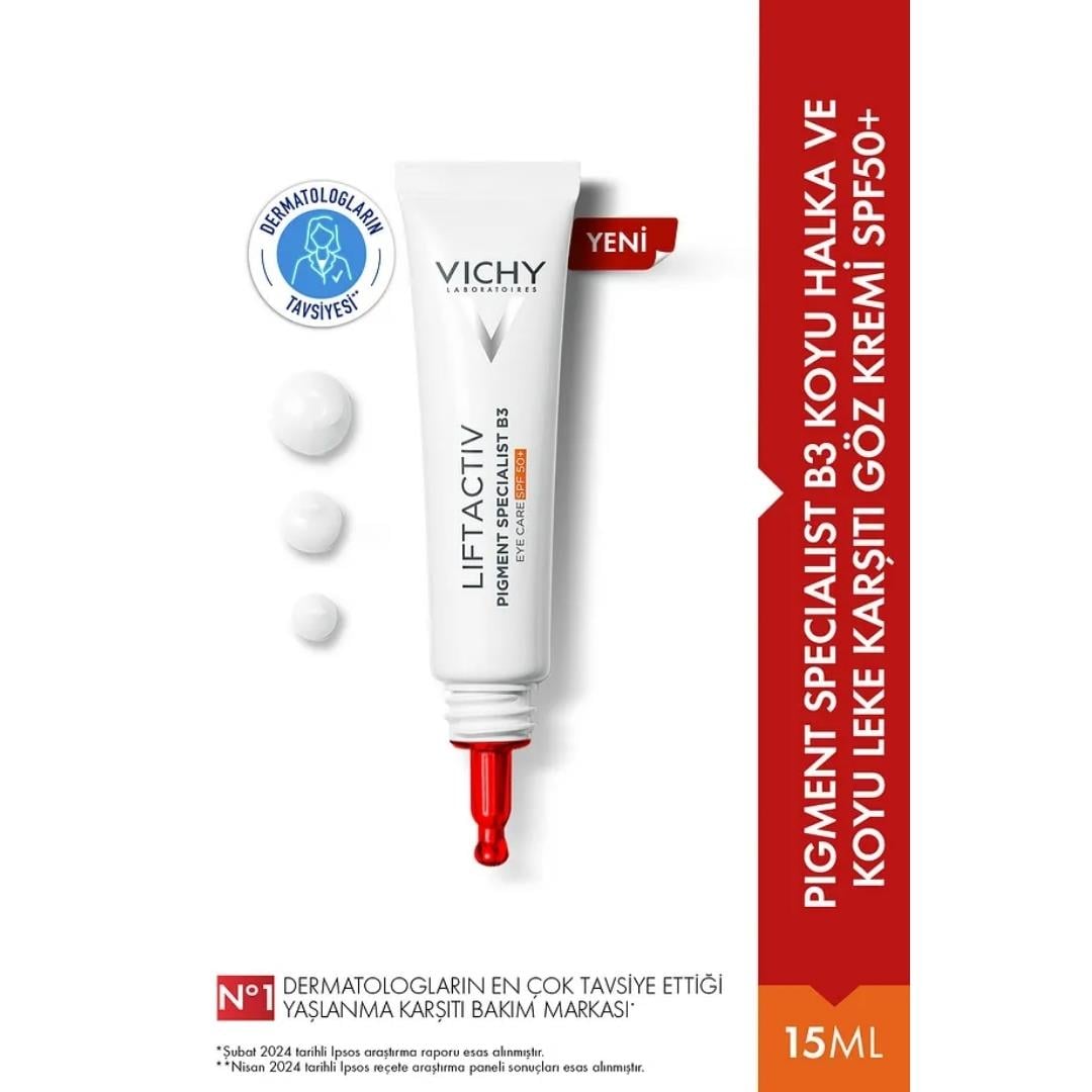 Vichy Liftactiv Pigment Specialist Koyu Halka ve Leke Karşıtı Göz Kremi SPF50+15 ml - Vichy