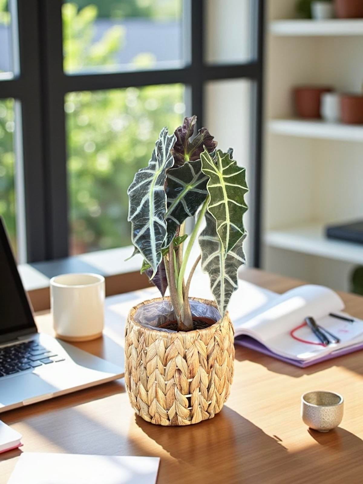 Alocasia Polly-Fil Kulağı Bitkisi- Tropikal ve En Farklı 40-45 cm