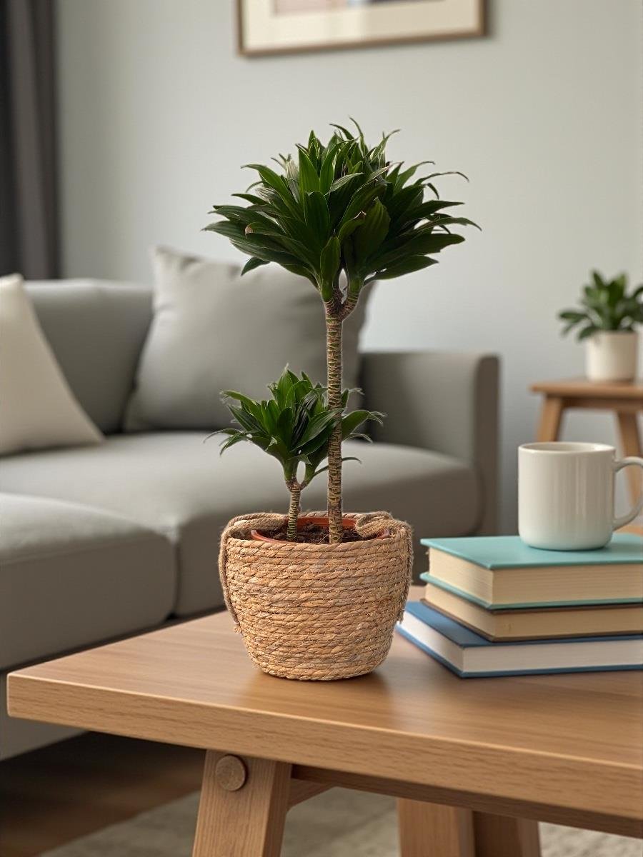 Dracaena Compacta Bitkisi 2 Gövdeli