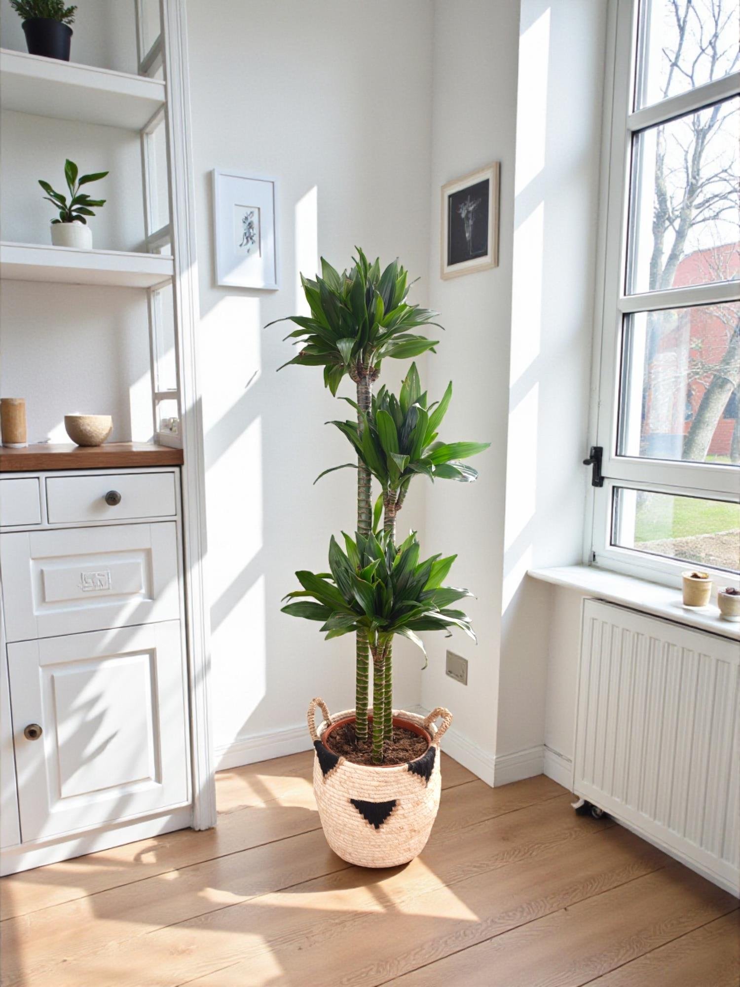 Draceana Compacta 3 Gövdeli XL 120-130 Cm 