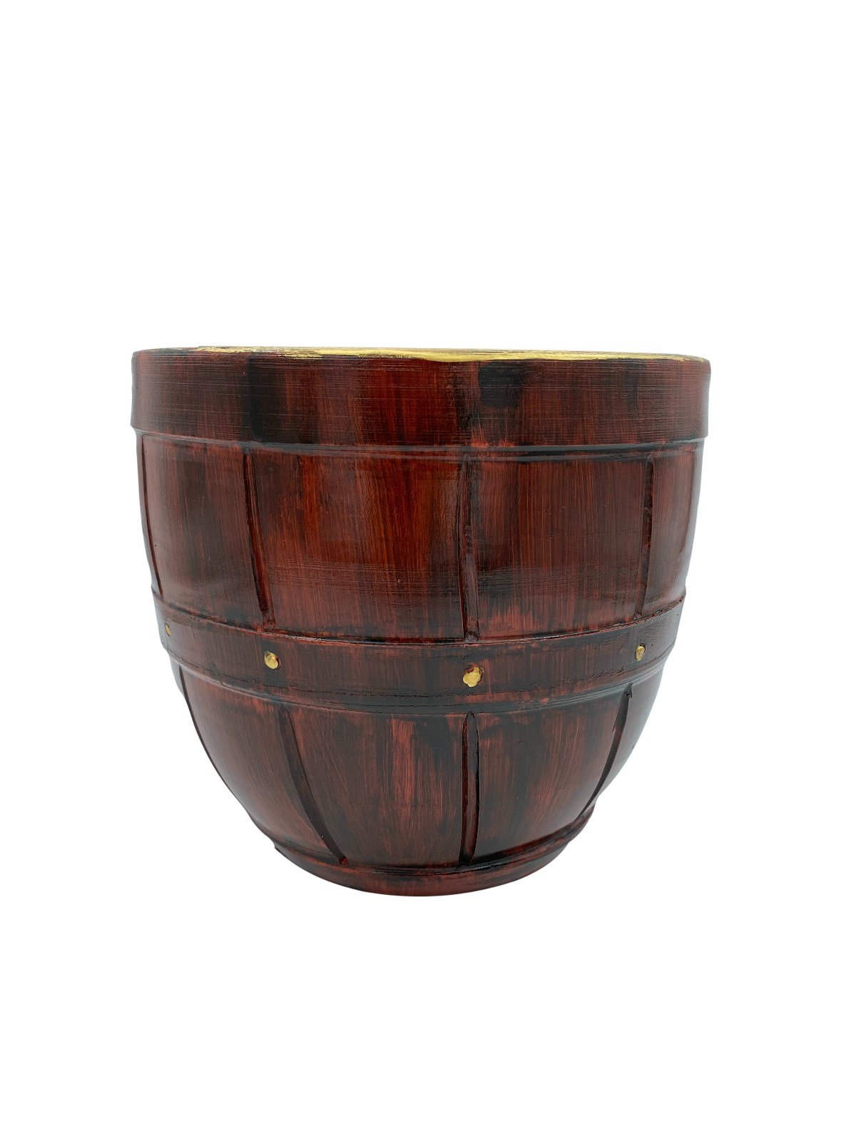 El Yapımı 20 cm Varil Saksı