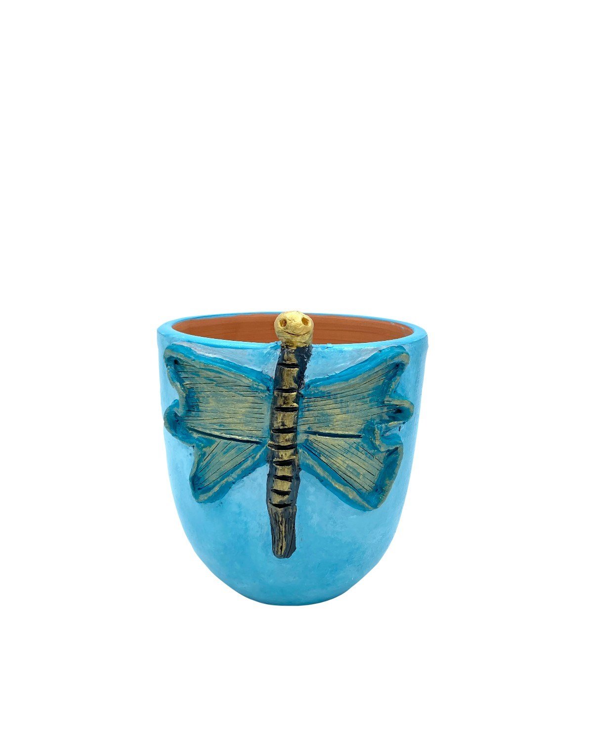 El Yapımı Mavi Saksı