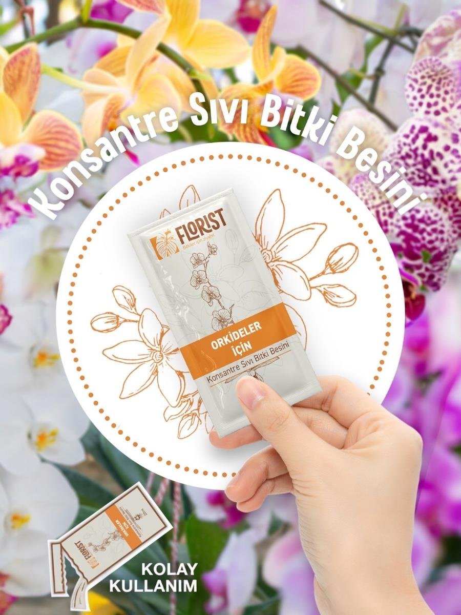 Florist Şaseli Orkideler İçin Sıvı Bitki Besini