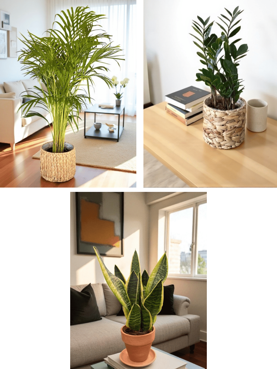 Kampanyalı Set (Zamia -Areka Palmiyesi-Paşa Kılıcı) Kediler için Zararsız Bitki Seti