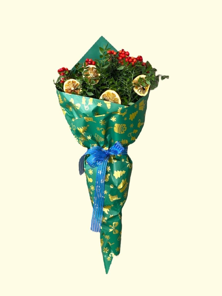 Süslenmiş Hediyelik Kokina Buketi Büyük Boy XLarge – Yeni Yıl Özel